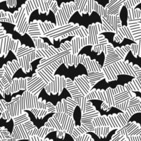 Seamless Pattern. Halloween - October 31. Hand-drawn doodle illustration. Trick or treat. Happy Halloween 2022. vector