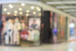 store blur background with bokeh photo