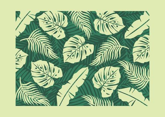 tropical leaf background pattern design