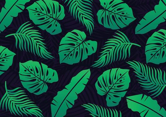 tropical leaf background pattern design