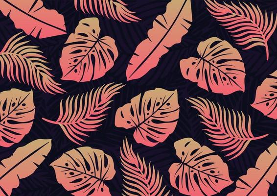 tropical leaf background pattern design