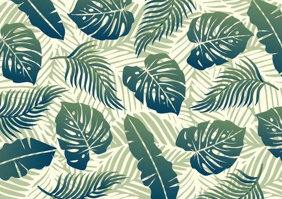 tropical leaf background pattern design