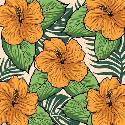 tropical leaf background pattern design