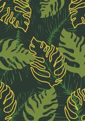 tropical leaf background pattern design