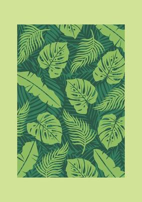 tropical leaf background pattern design