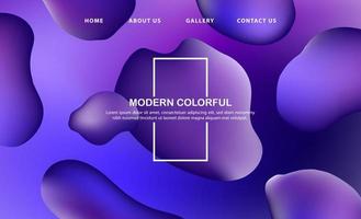 Abstract gradient modern fluid liquid background vector