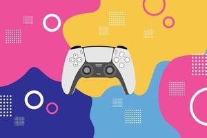 Next gen controller with colorfun and fun vector background
