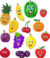 Fruit cartoon character vector