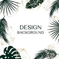 Tropical background with free space for text are logo. vector