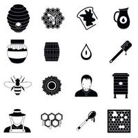 Apiary black simple icon vector