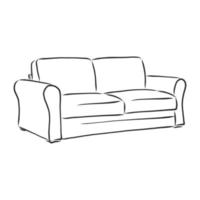 sofa vector sketch