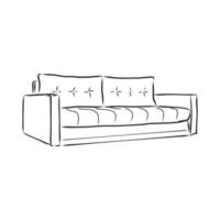 sofa vector sketch