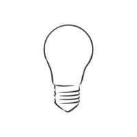 light bulb vector sketch