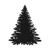 bosquejo del vector del árbol de navidad