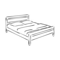 bed vector sketch