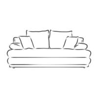 sofa vector sketch