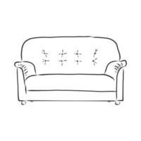 sofa vector sketch