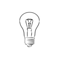 light bulb vector sketch