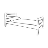 bed vector sketch