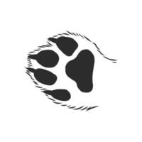 trail of a cat vector sketch