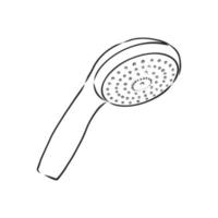 shower vector sketch