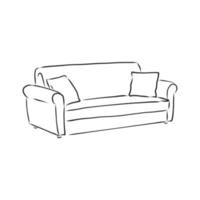 sofa vector sketch