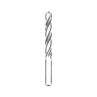 drill bit vector sketch