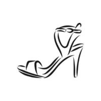 women's shoe vector sketch