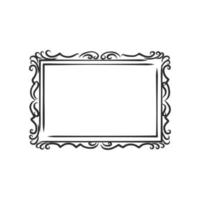 picture frame vector sketch