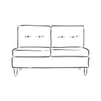 sofa vector sketch