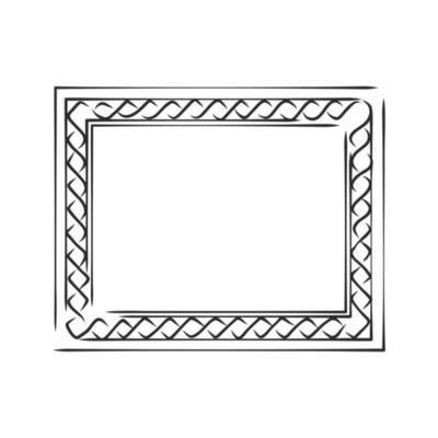 picture frame vector sketch