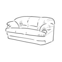 sofa vector sketch