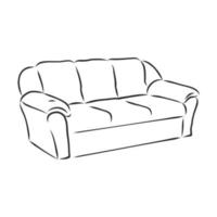 sofa vector sketch