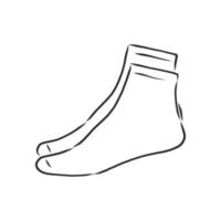 calcetines de dibujo vectorial vector