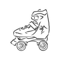 roller skates vector sketch