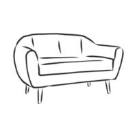 sofa vector sketch