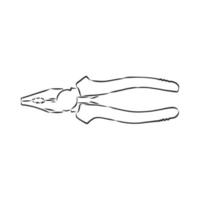 vector sketch pliers