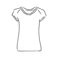 dibujo vectorial de camiseta vector