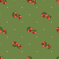 pattern with berries vector