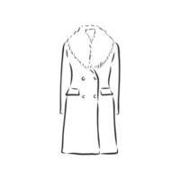 vector sketch coat