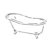 bath vector sketch