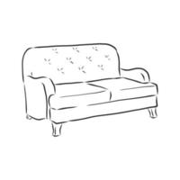 sofa vector sketch