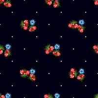 pattern with berries vector