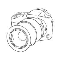 camera vector sketch