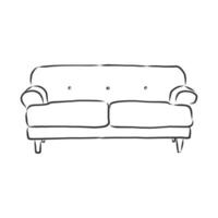 sofa vector sketch