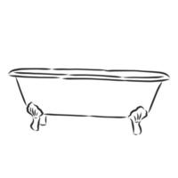 bath vector sketch