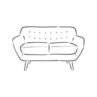 sofa vector sketch