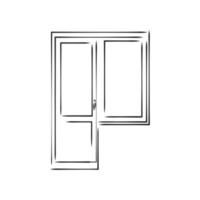 ventana de dibujo vectorial vector