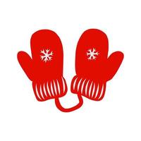 gloves mittens vector sketch