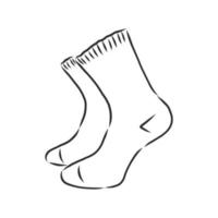 vector sketch socks